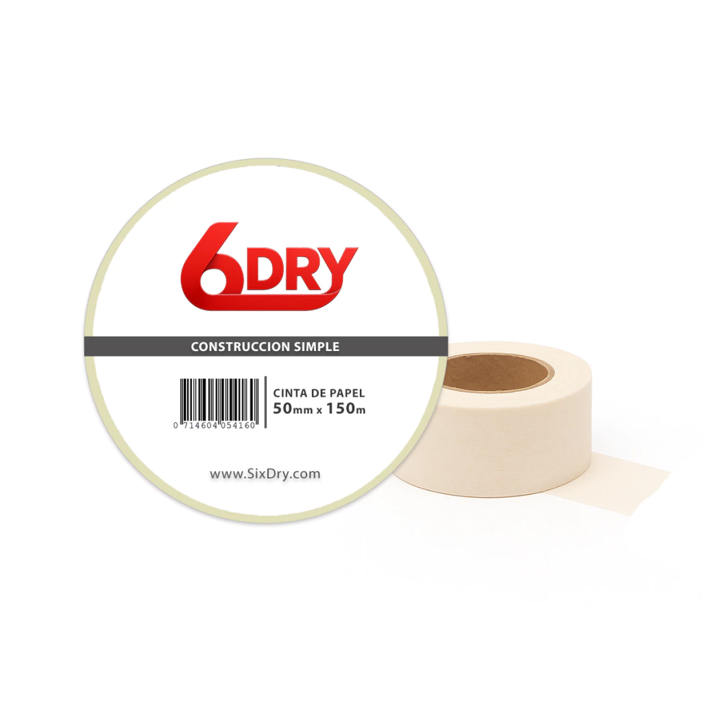 Cinta de papel SixDry 50 mm x 150 m