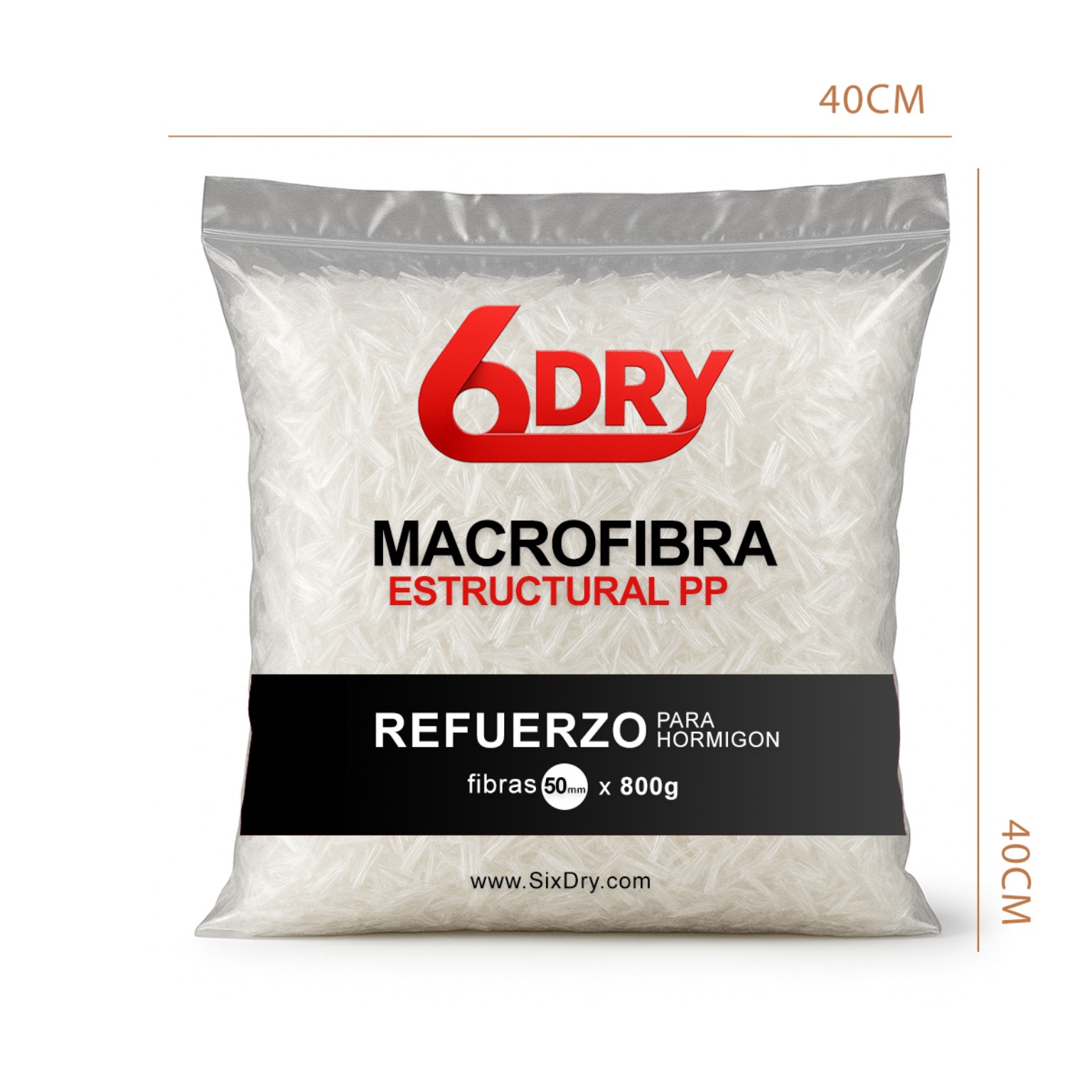 Macrofibra SixDry 50 mm x 800 g